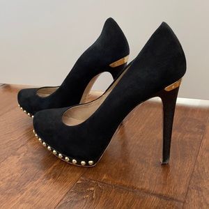 MICHAEL by Michael Kors platform suede pumps